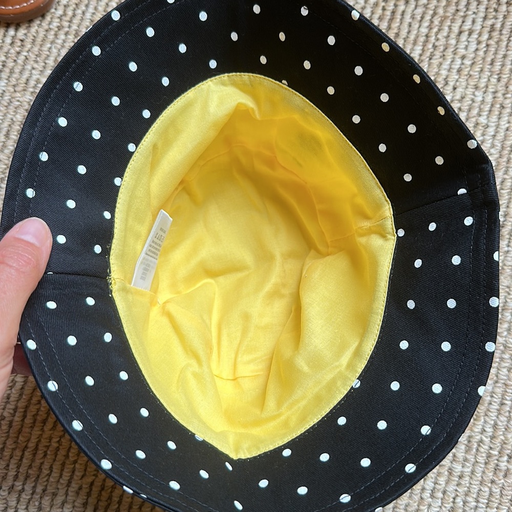 NWT Gymboree Splish-Splash Yellow and Black bee sun hat size 2T-3T - Picture 4 of 6